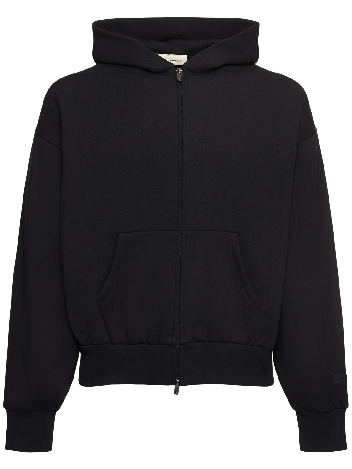 Essentials Classic Fit Logo Cotton Blend Zip Hoodie