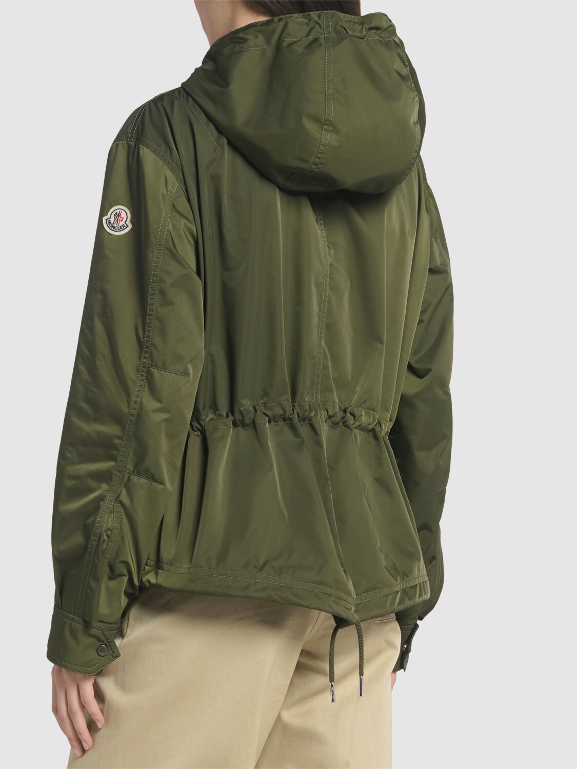 Shop Moncler Noizay Tech Short Parka