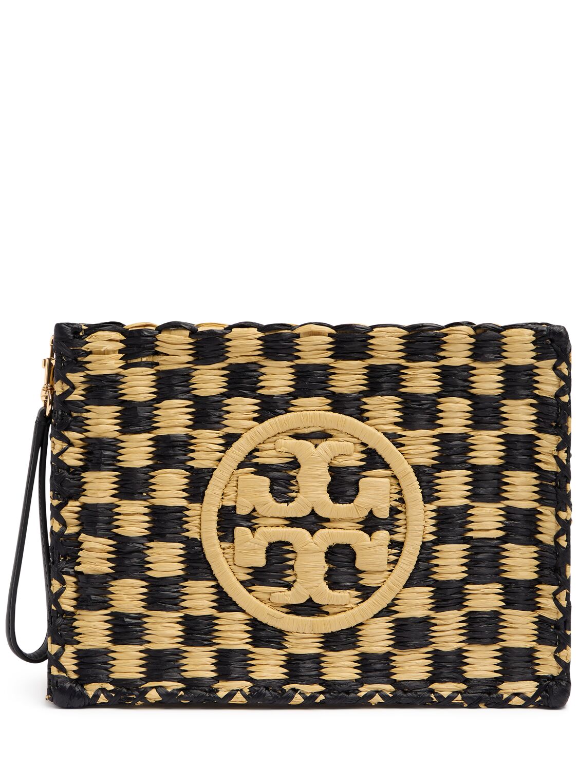 Tory Burch Ella Crocheted Raffia Pouch