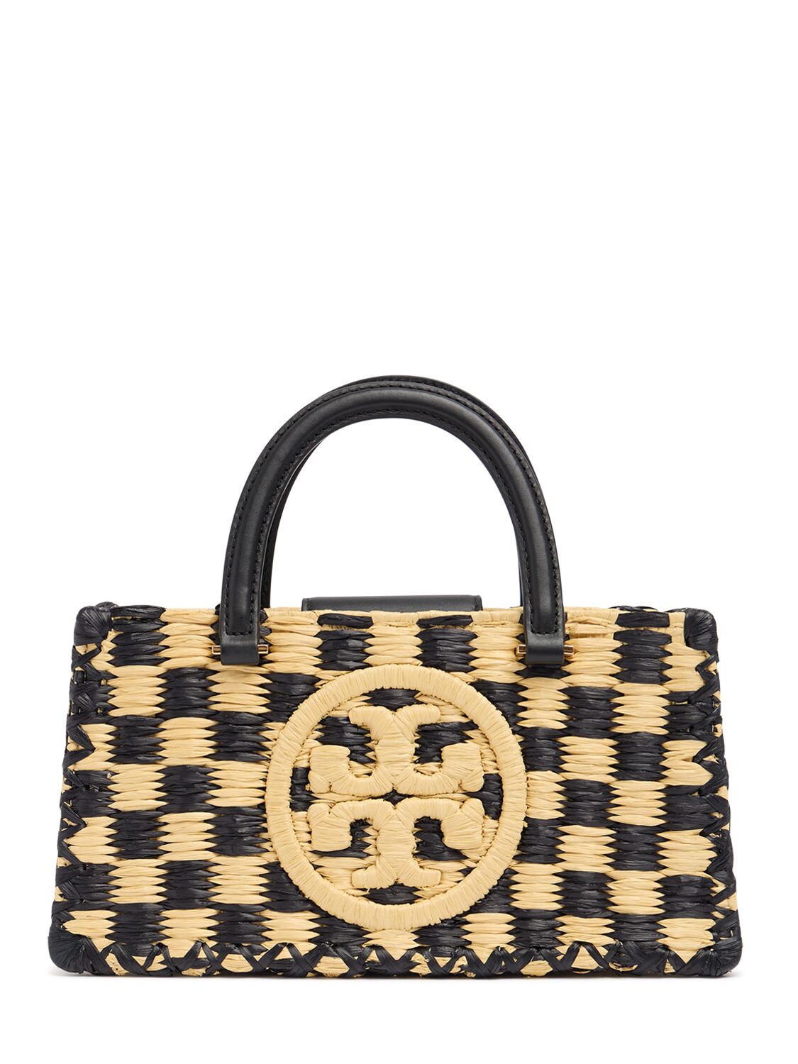 Tory Burch E/w Ella Hand-crocheted Raffia Bag