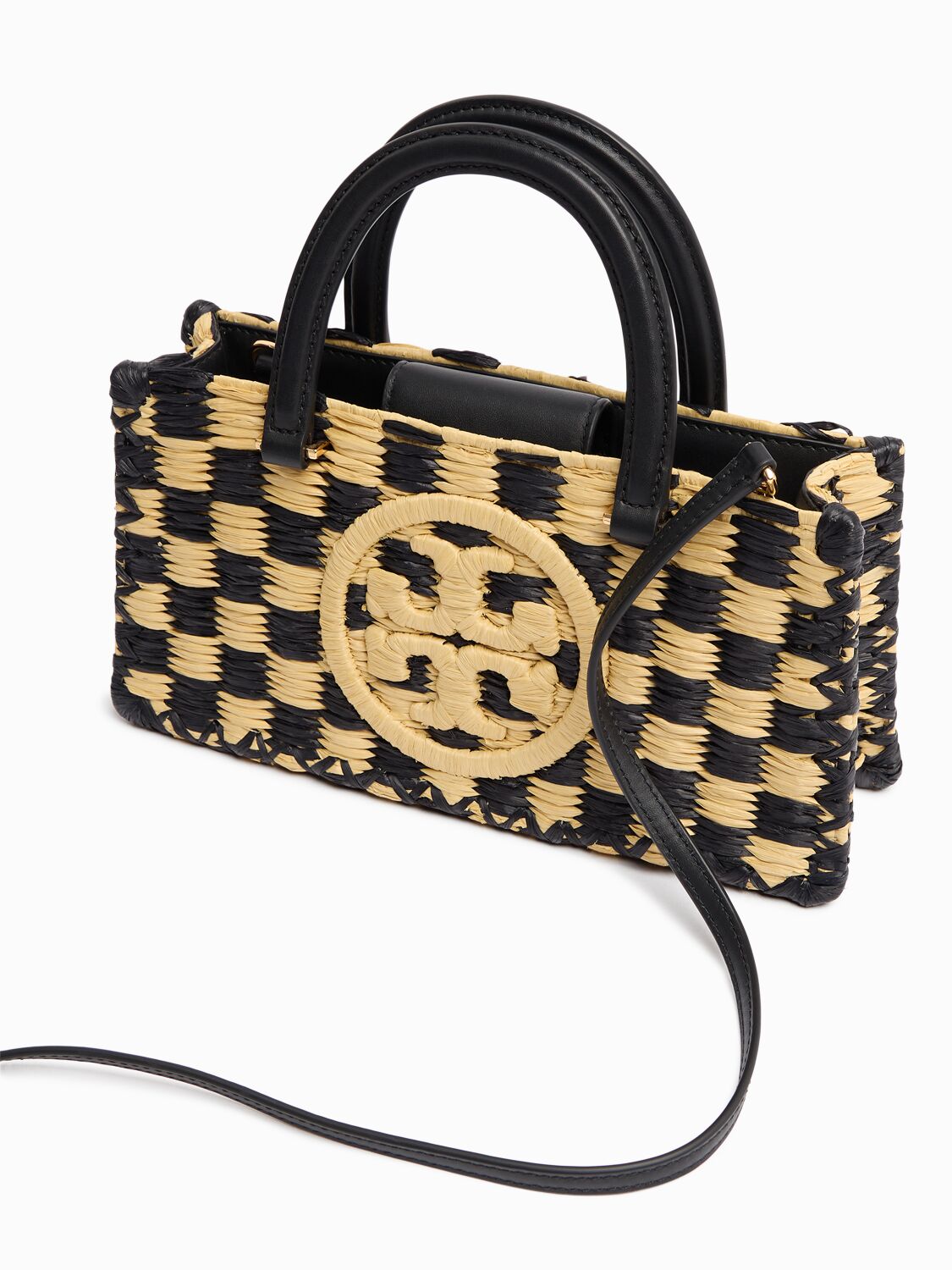 Tory Burch E/w Ella Hand-crocheted Raffia Bag