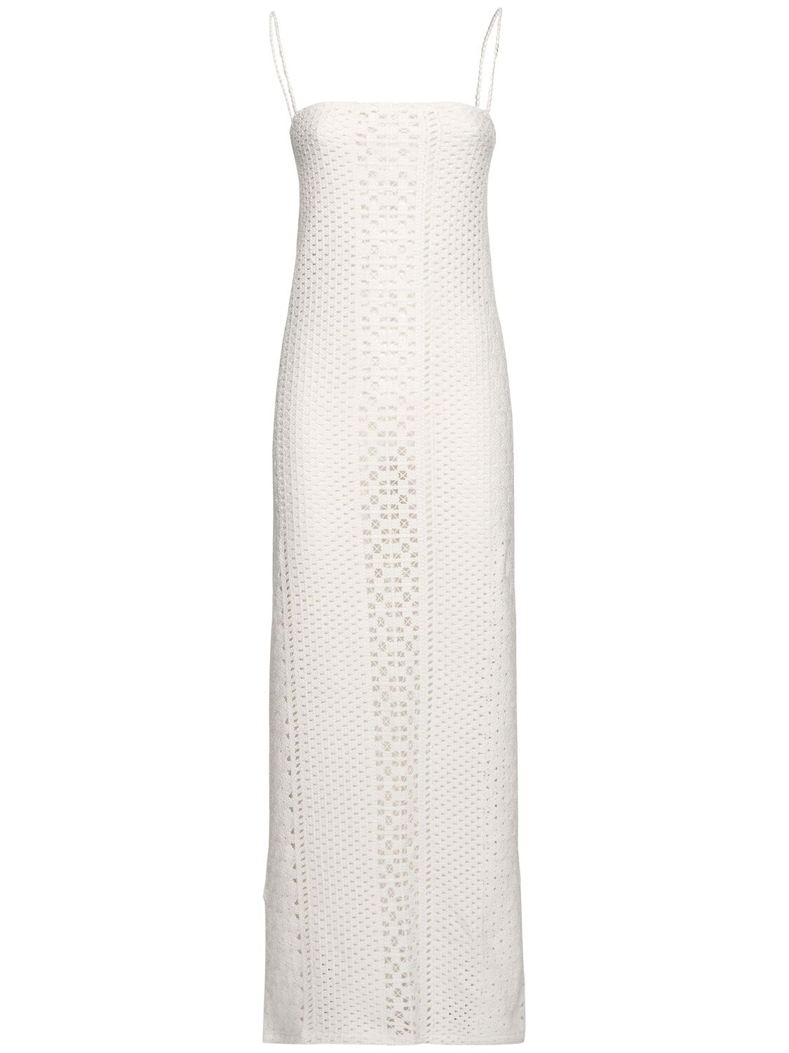 Playa Long Crochet Dress W/ Pearls