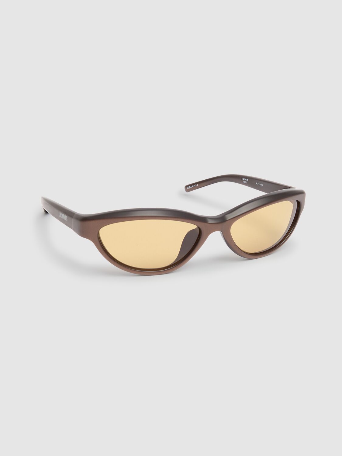 サングラス JACQUEMUS FW25 LES LUNETTES CURVO (JAC134C1SUN 000) Jacquemus Les Lunettes Curvo Sunglasses In Brown | ModeSens