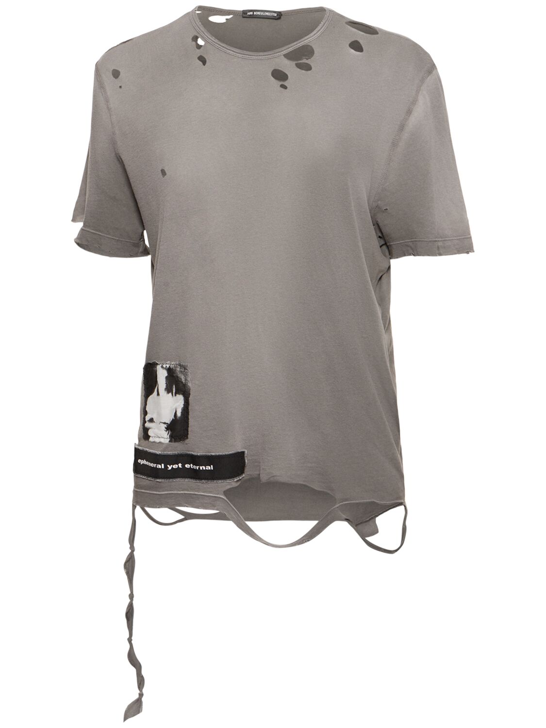 ANN DEMEULEMEESTER Fanie Distressed Cotton T-shirt