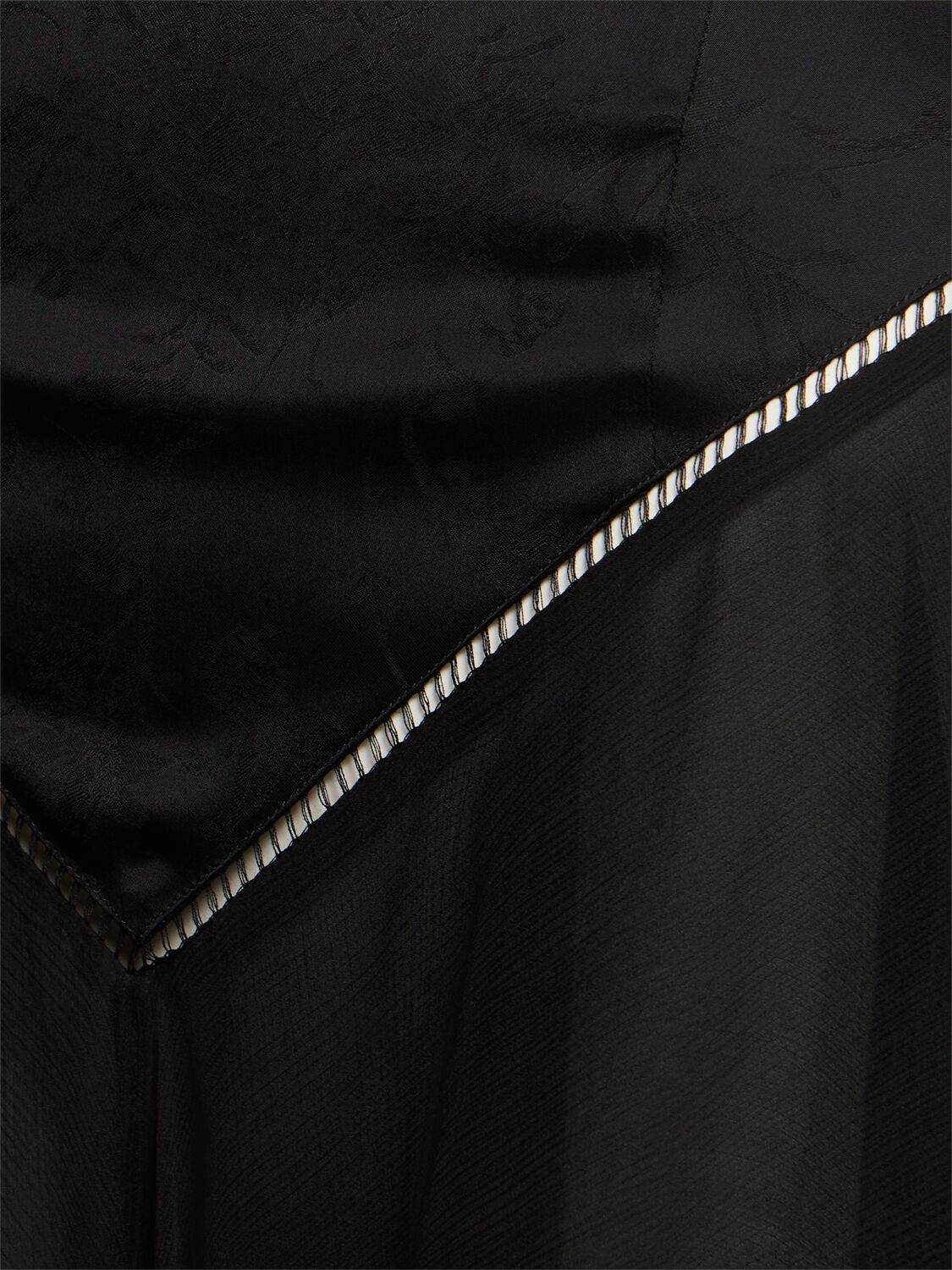 Ann Demeulemeester Multilayer Silk Blend Midi Dress