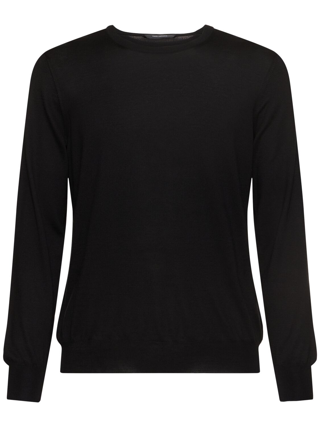Pull-over En Soie Et Coton À Col Rond Gray - TAGLIATORE - Modalova