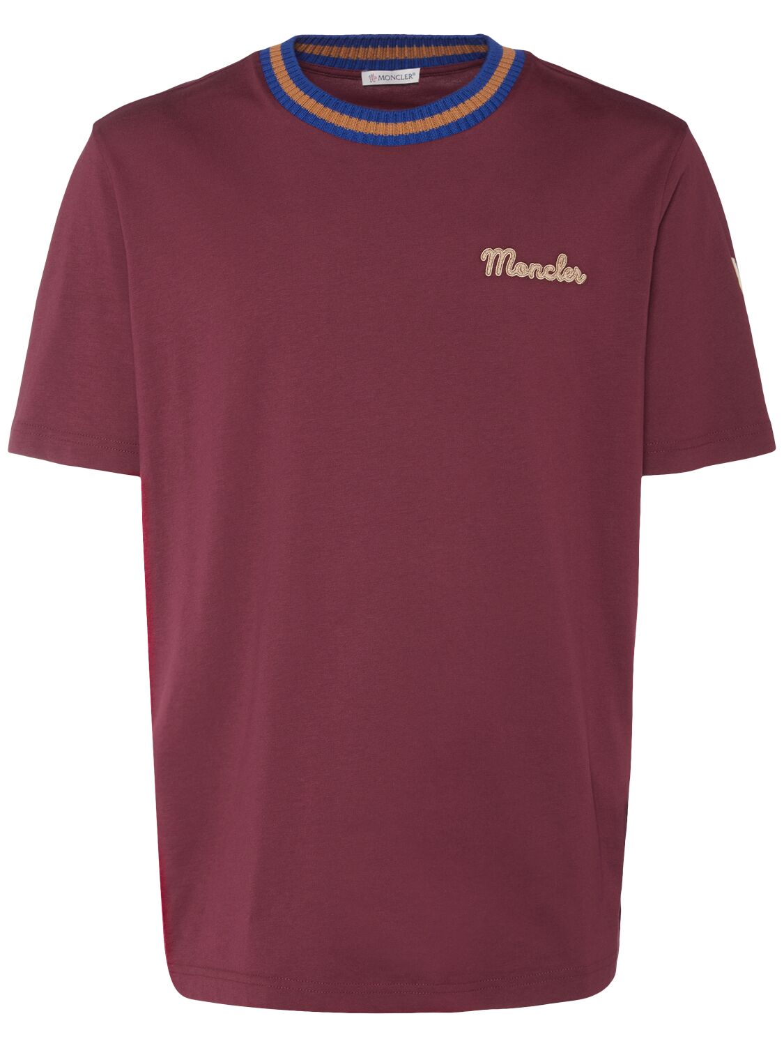 T-shirt En Jersey De Coton À Logo - MONCLER - Modalova