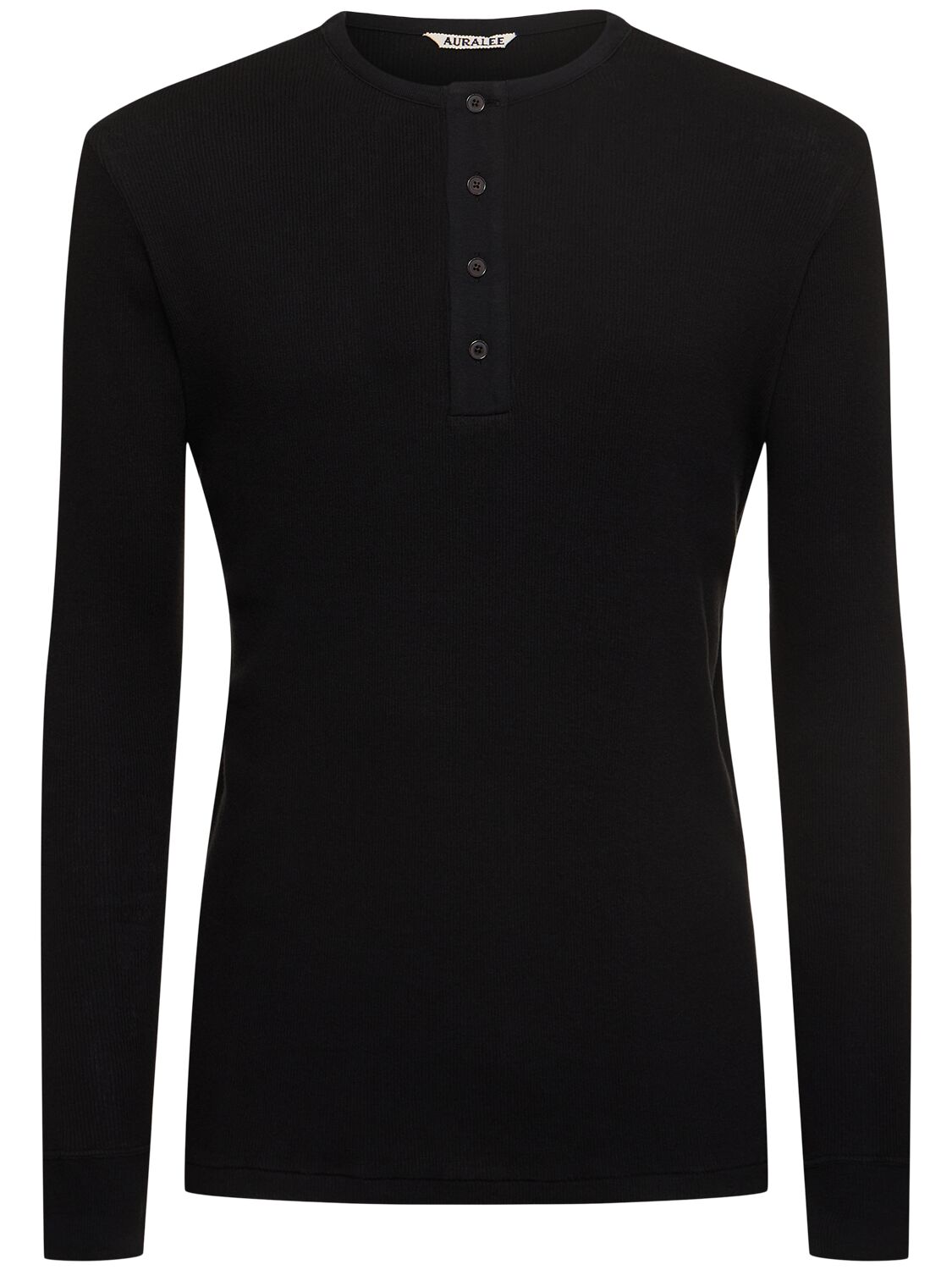 Henly Neck Organic Cotton Rib T-shirt