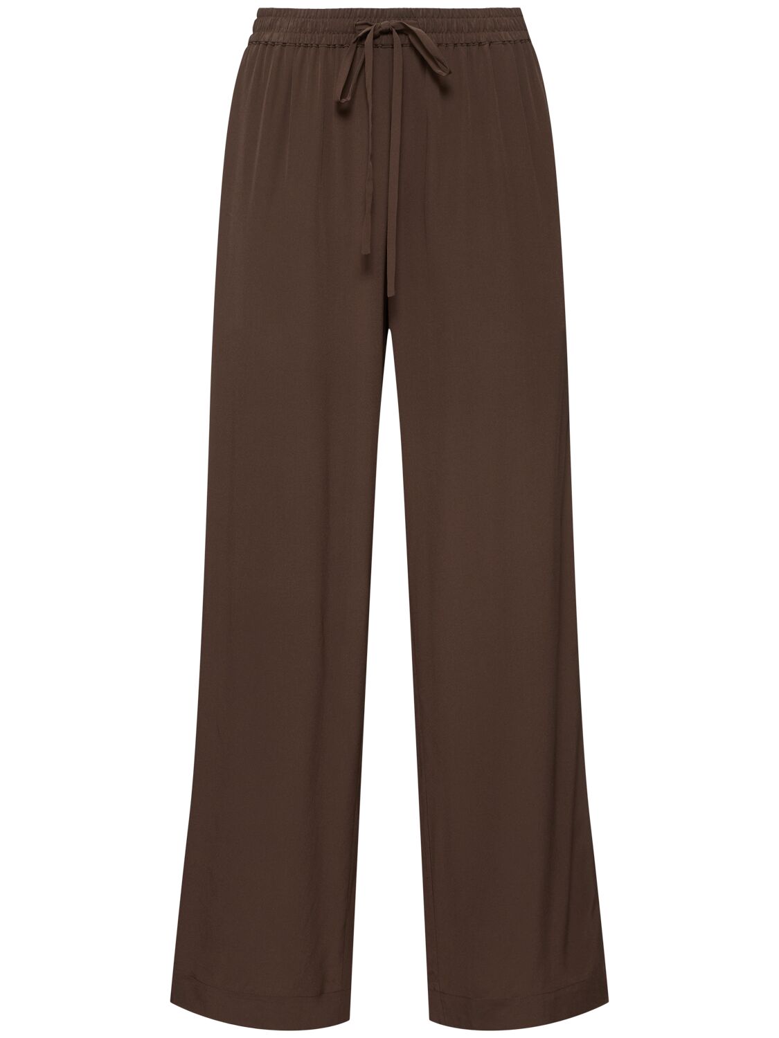 Pantalon Droit En Soie À Cordons - MATTEAU - Modalova