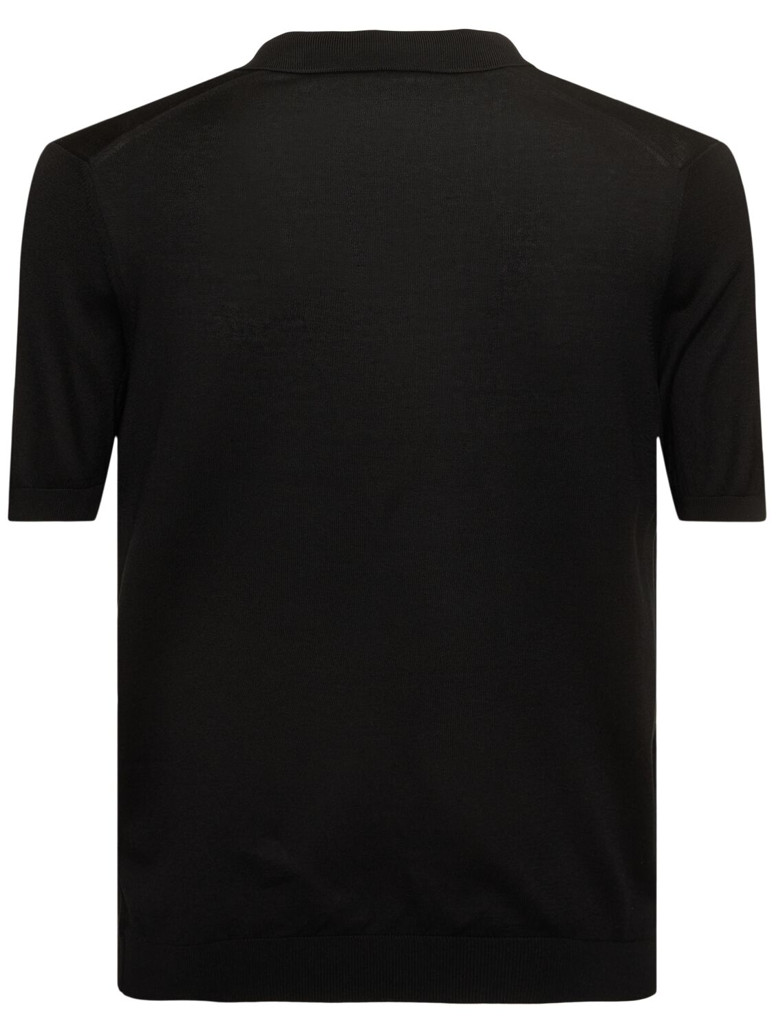 Shop Tagliatore Keith Silk Polo