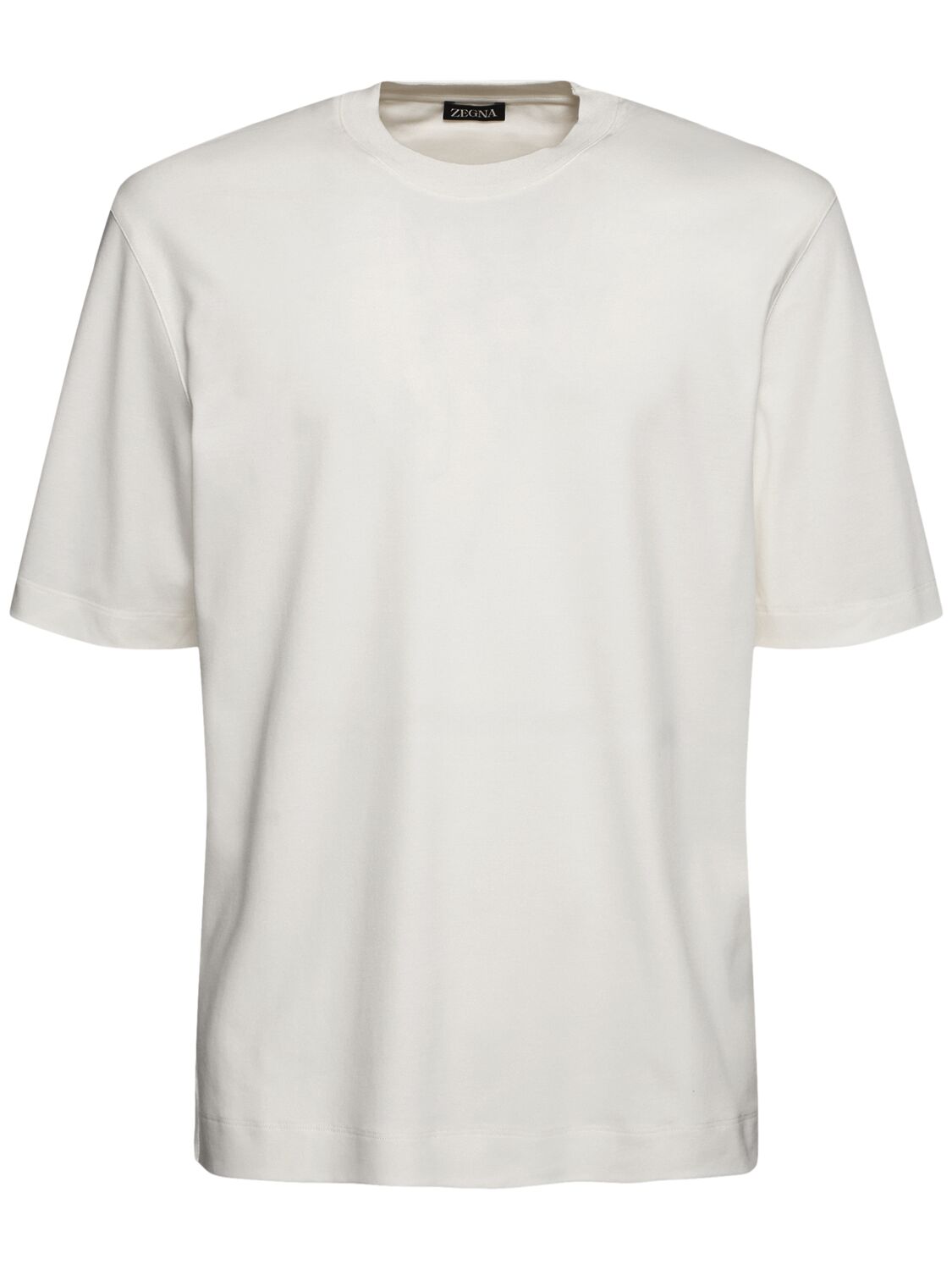 T-shirt En Soie Et Coton - ZEGNA - Modalova