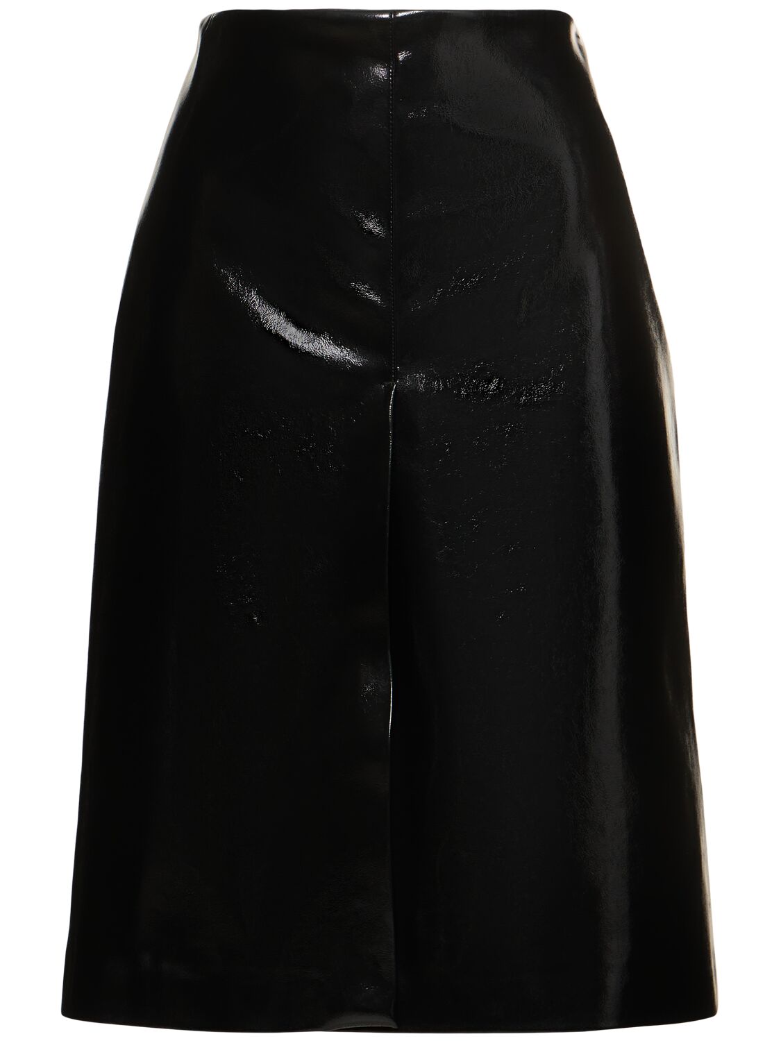 Vinyl Midi Skirt