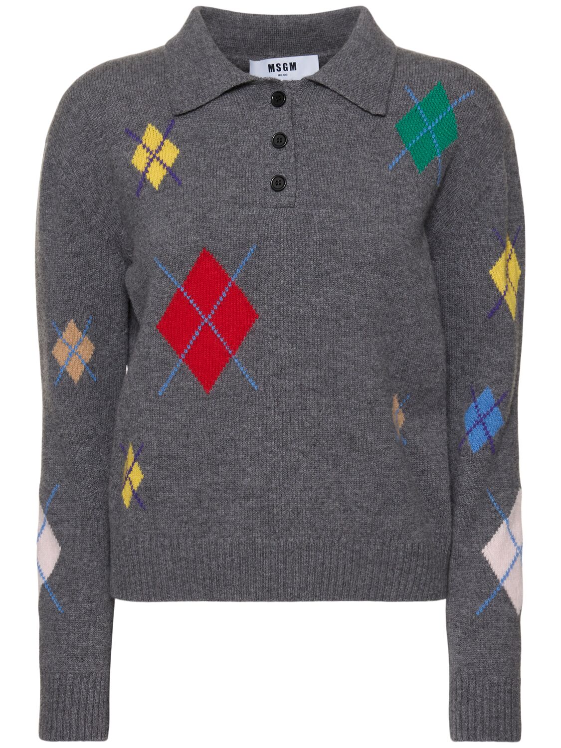 Wool & Cashmere Polo Sweater
