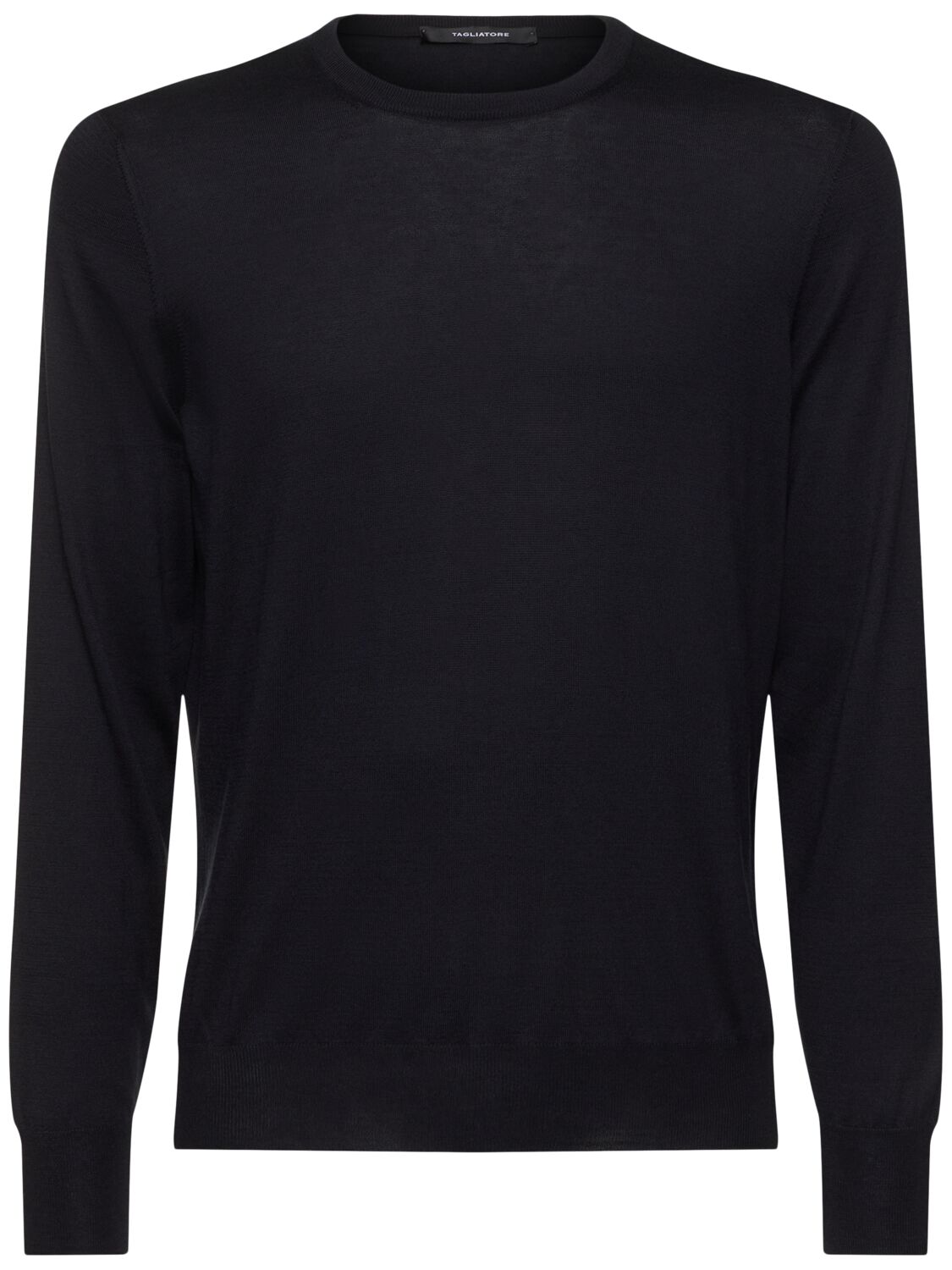 Pull-over En Soie Et Coton À Col Rond Gray - TAGLIATORE - Modalova