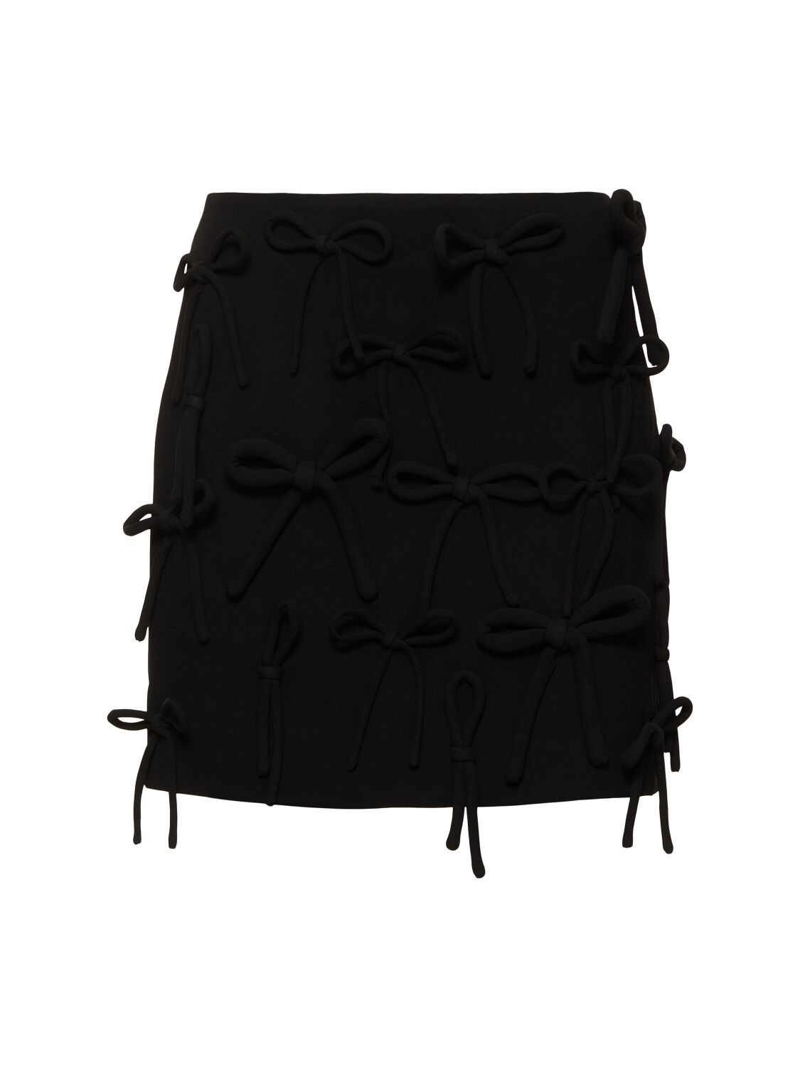 Bow Embellished Mini Skirt