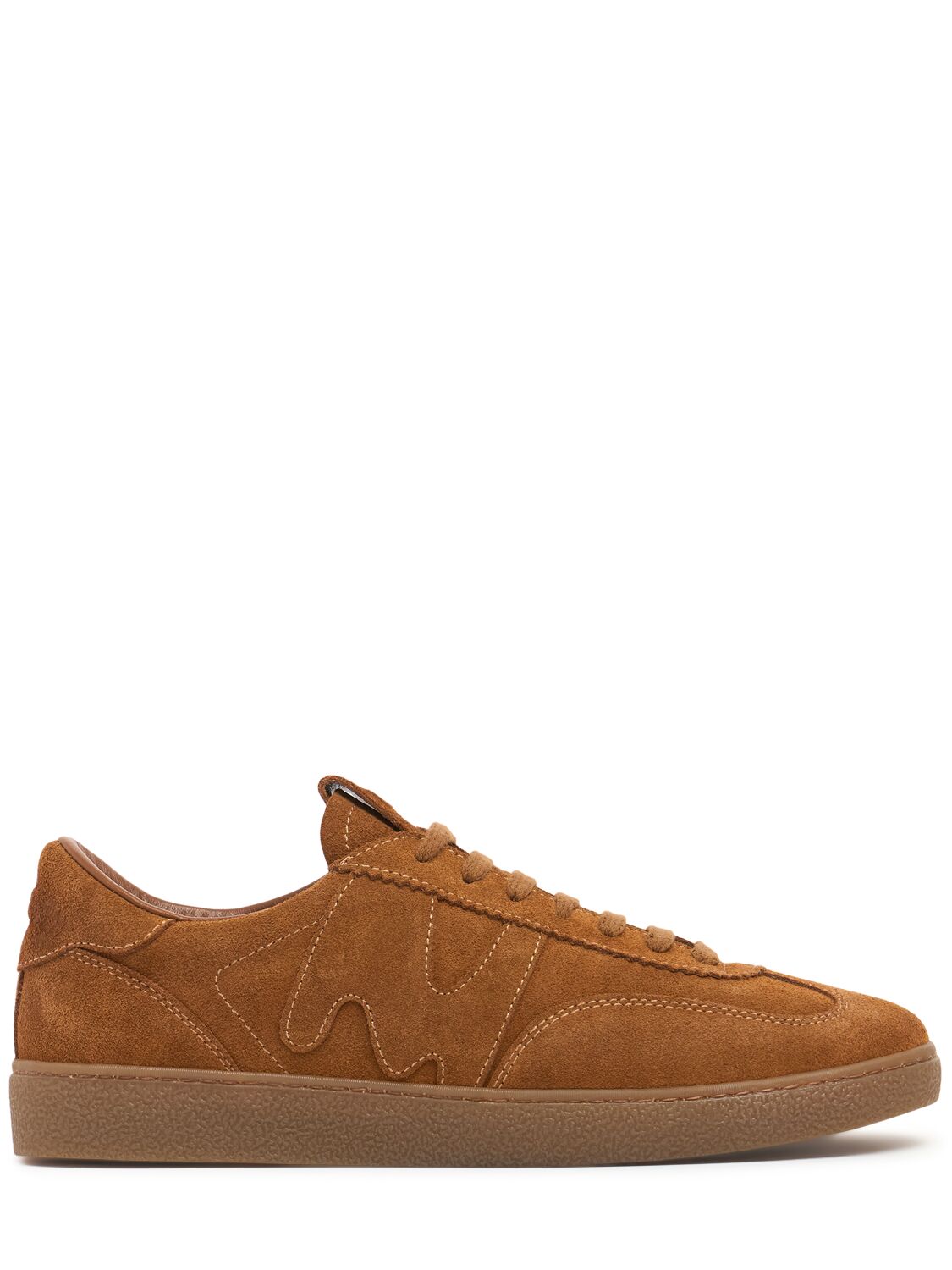 25mm Suede Low Top Lace-up Sneakers