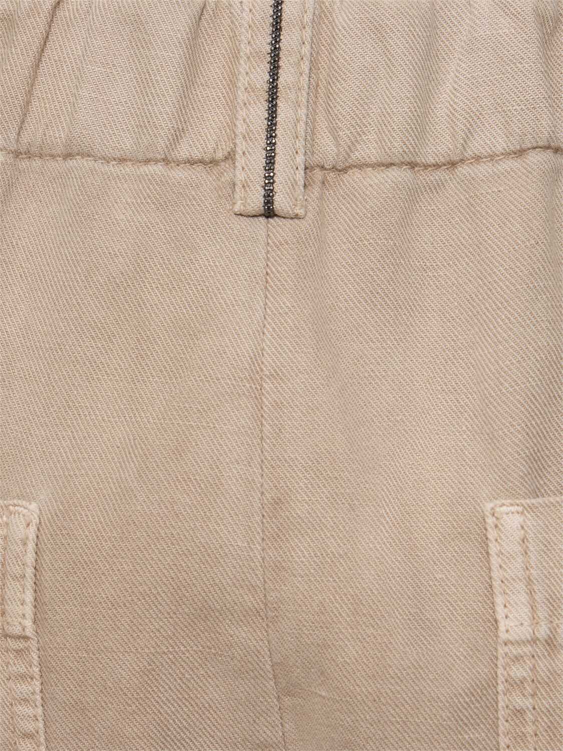 Brunello Cucinelli Cotton Blend Bermuda Shorts In Gray