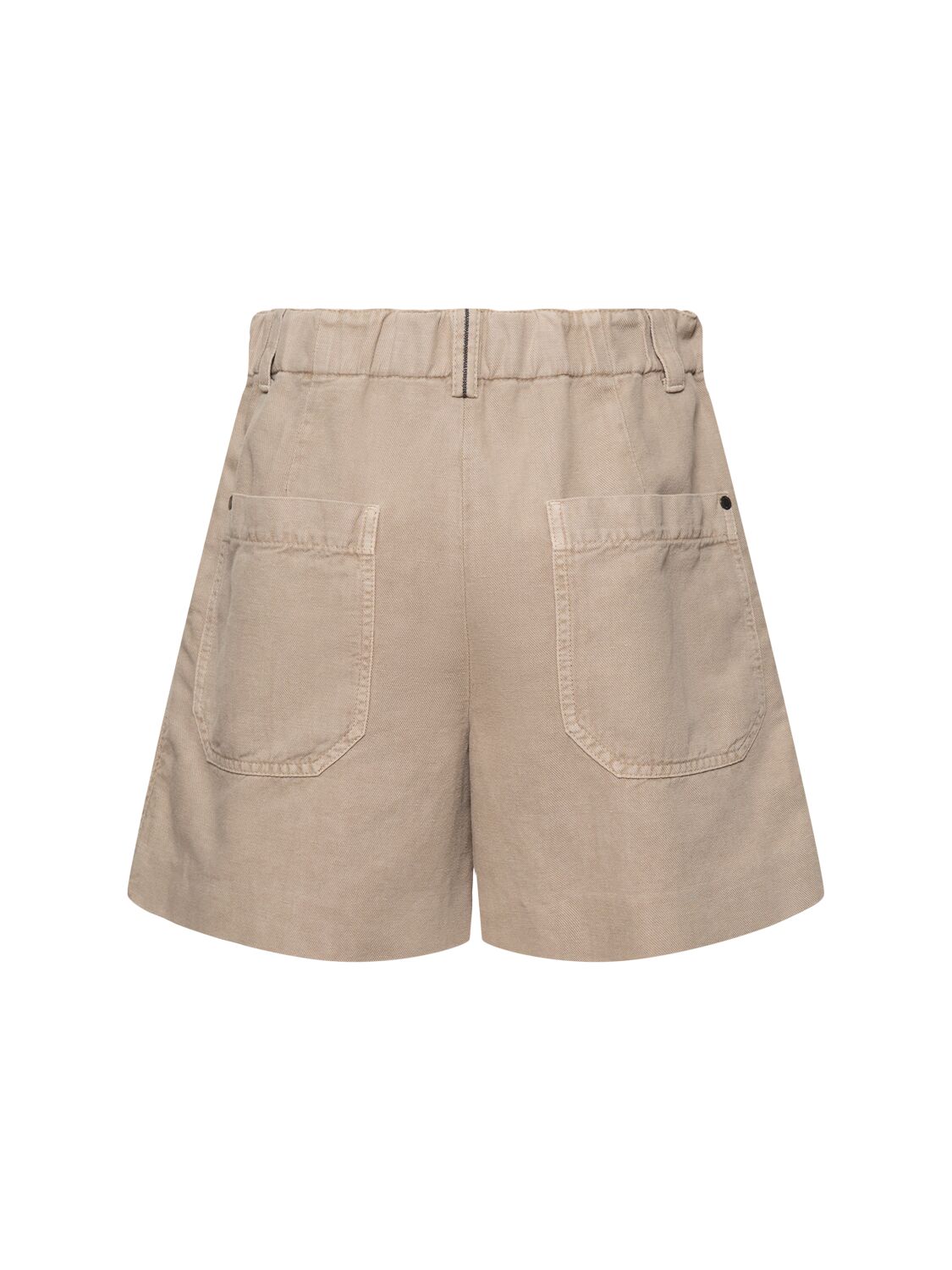 Brunello Cucinelli Cotton Blend Bermuda Shorts In Gray