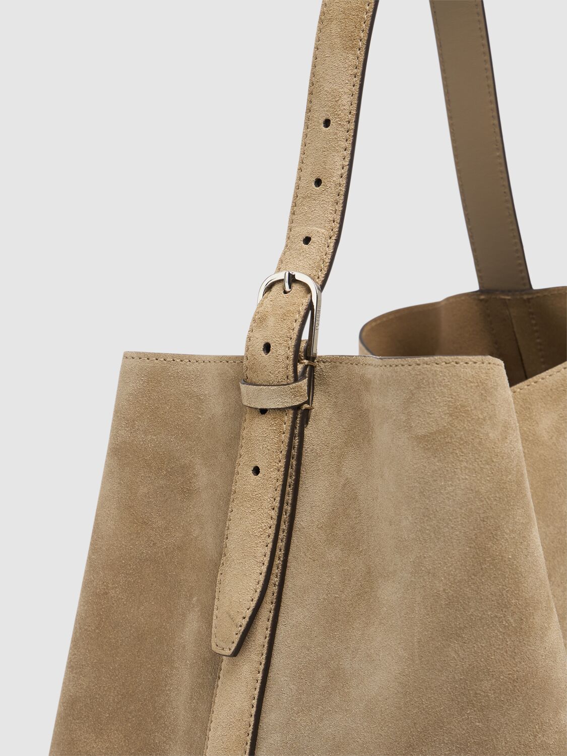 Totême Belted Suede Tote Bag