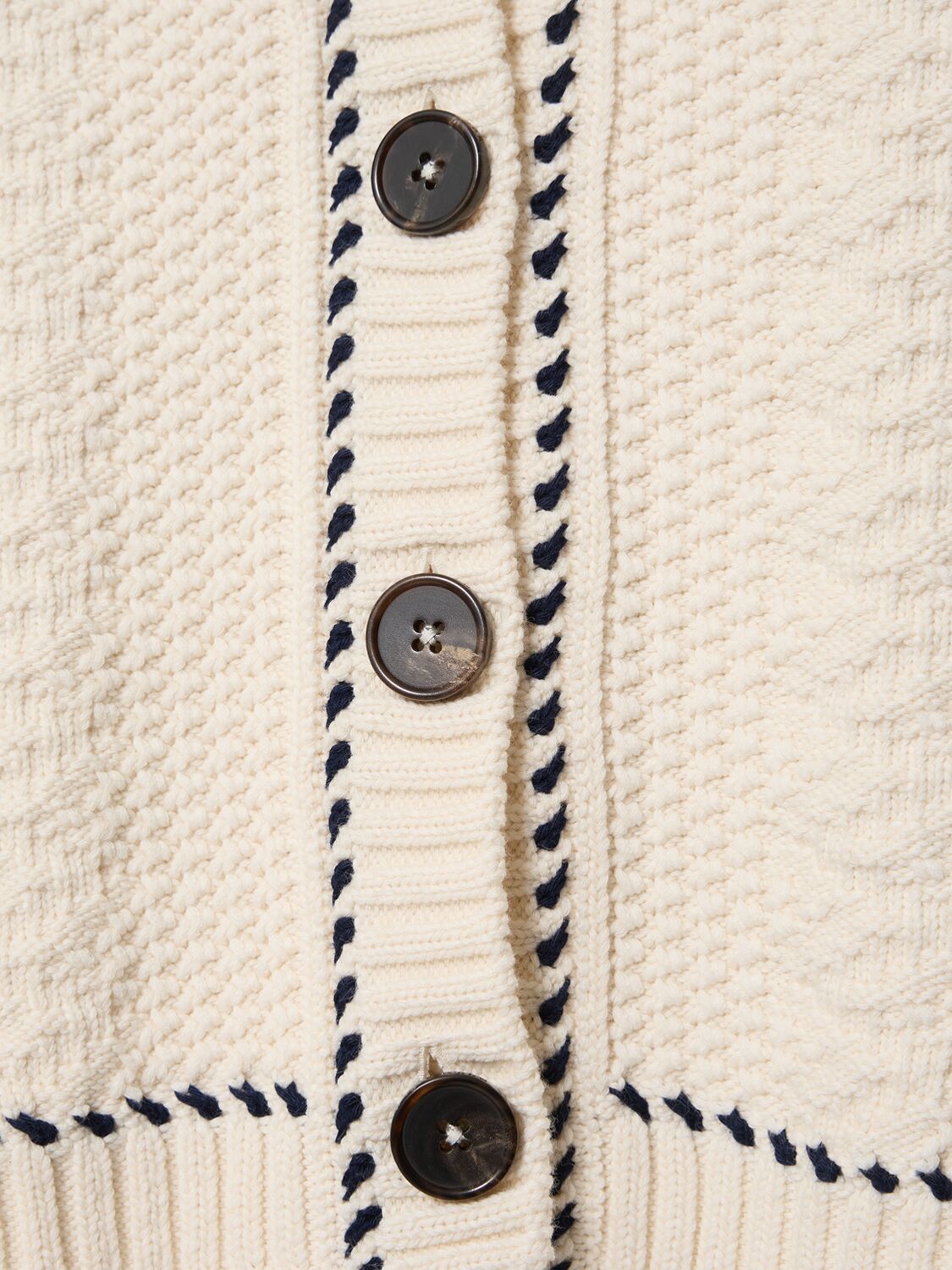 Alexander Mcqueen Cotton Blend Knit Cardigan