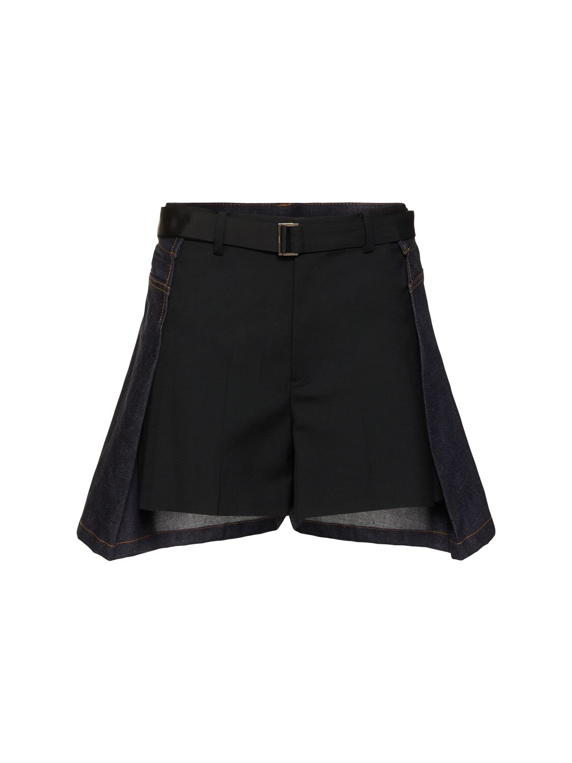 Short En Denim De Coton - SACAI - Modalova