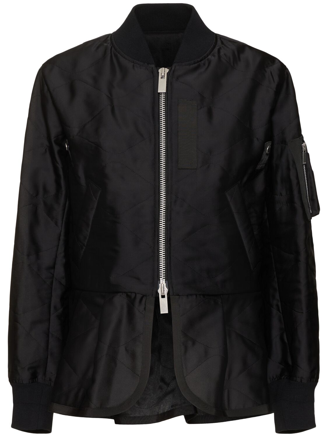 Sacai Quilted Satin Bomber Jacket