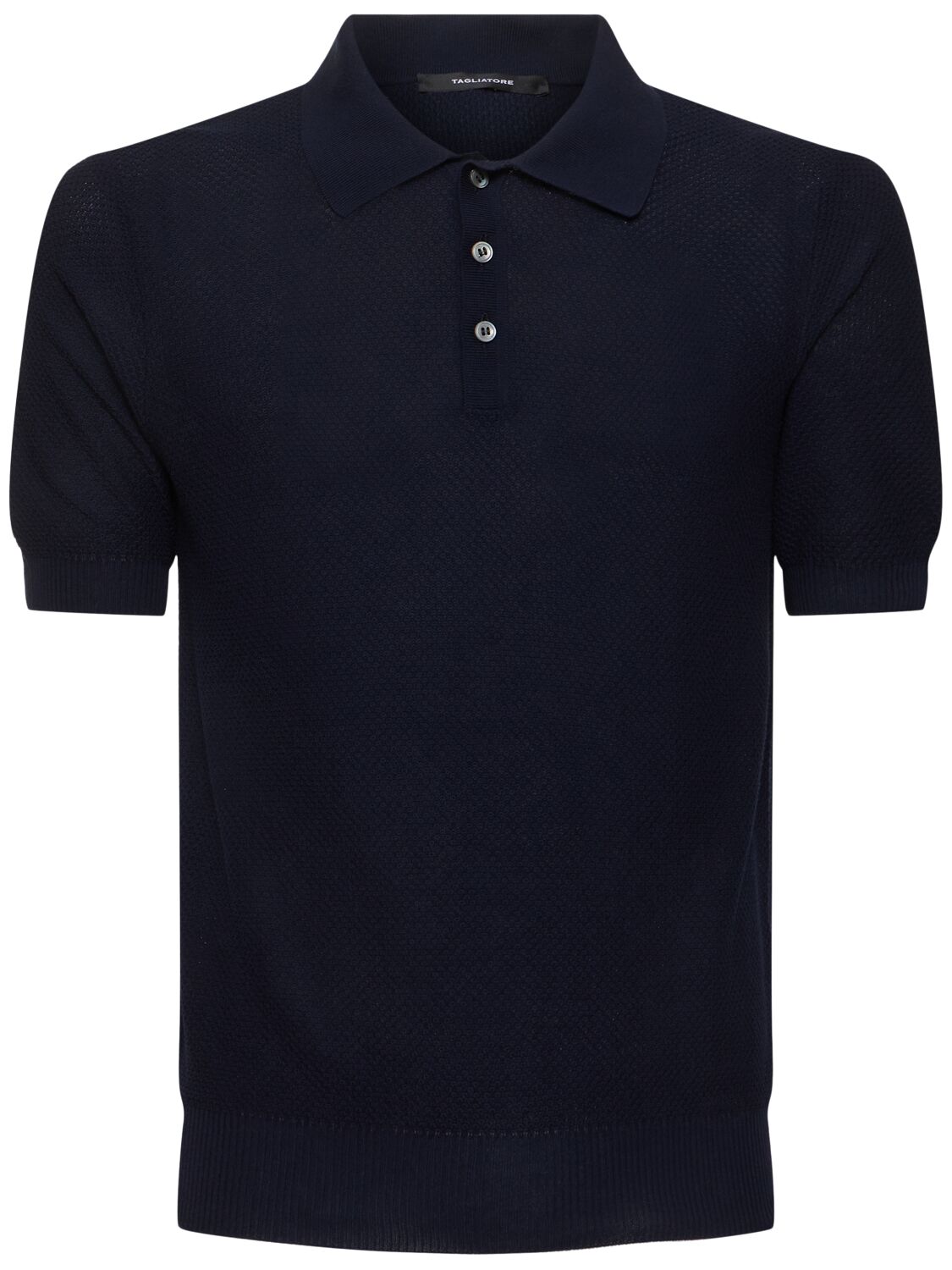 Tagliatore Frat Cotton Jacquard Polo