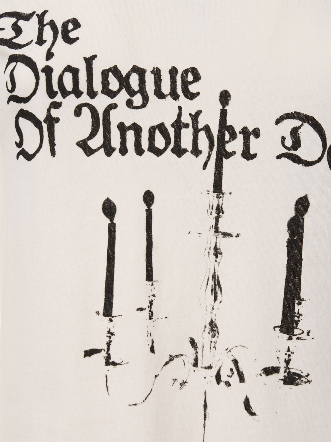 ANN DEMEULEMEESTER FLOOR MICRO JERSEY PRINTED T-SHIRT 