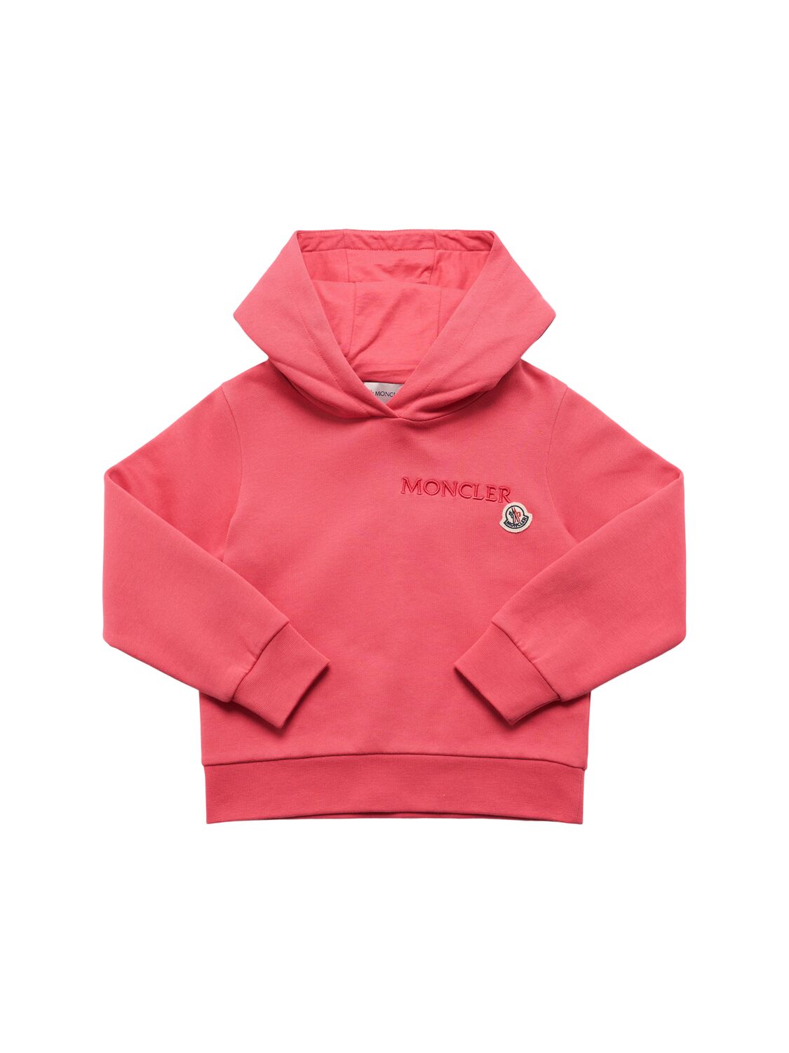Moncler Embroidered Logo Cotton Hoodie