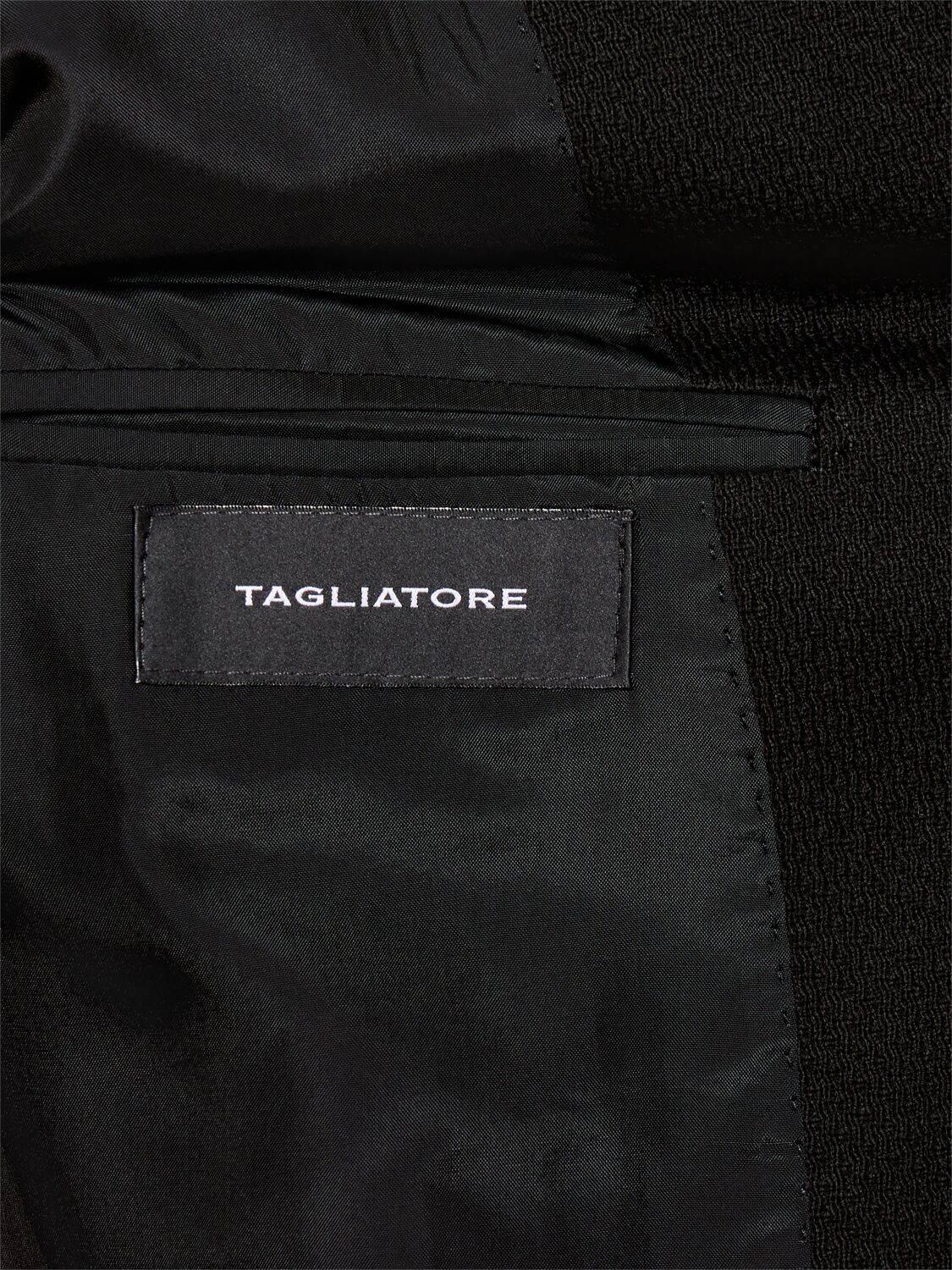 Tagliatore Square Pattern Blazer With Lapel And Pockets