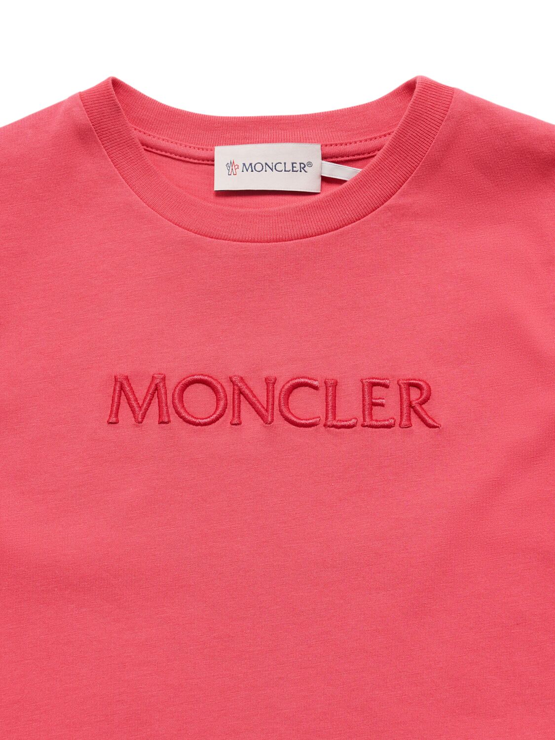 Moncler Embroidered Logo Cotton T-shirt