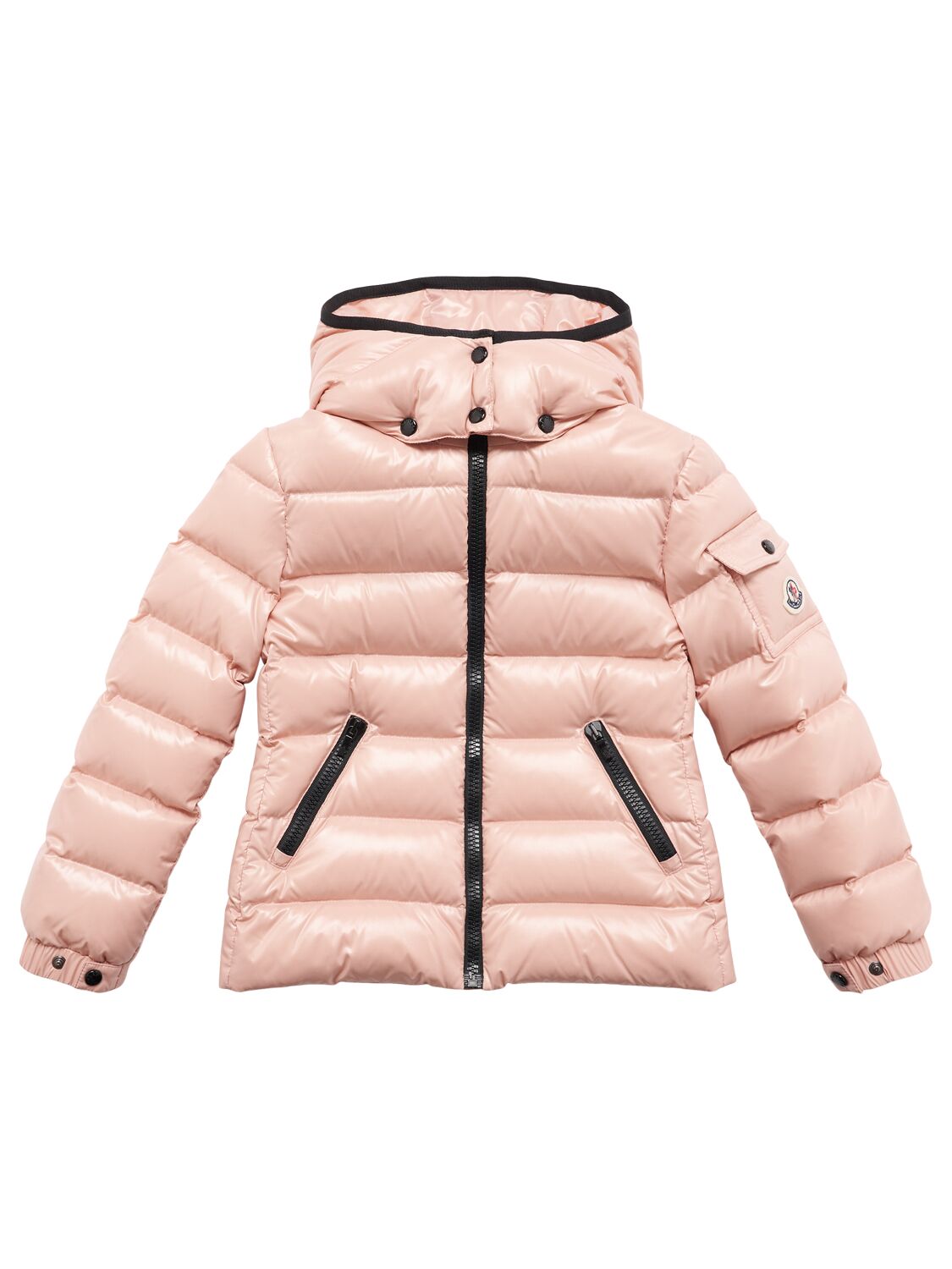Moncler Bady Nylon Down Jacket In Pink