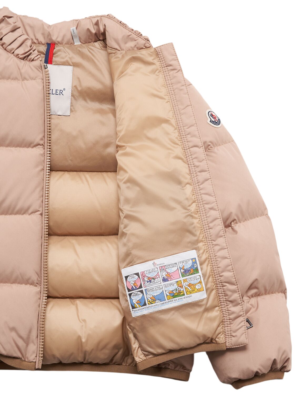 Moncler Ora Tech Down Jacket In Pink