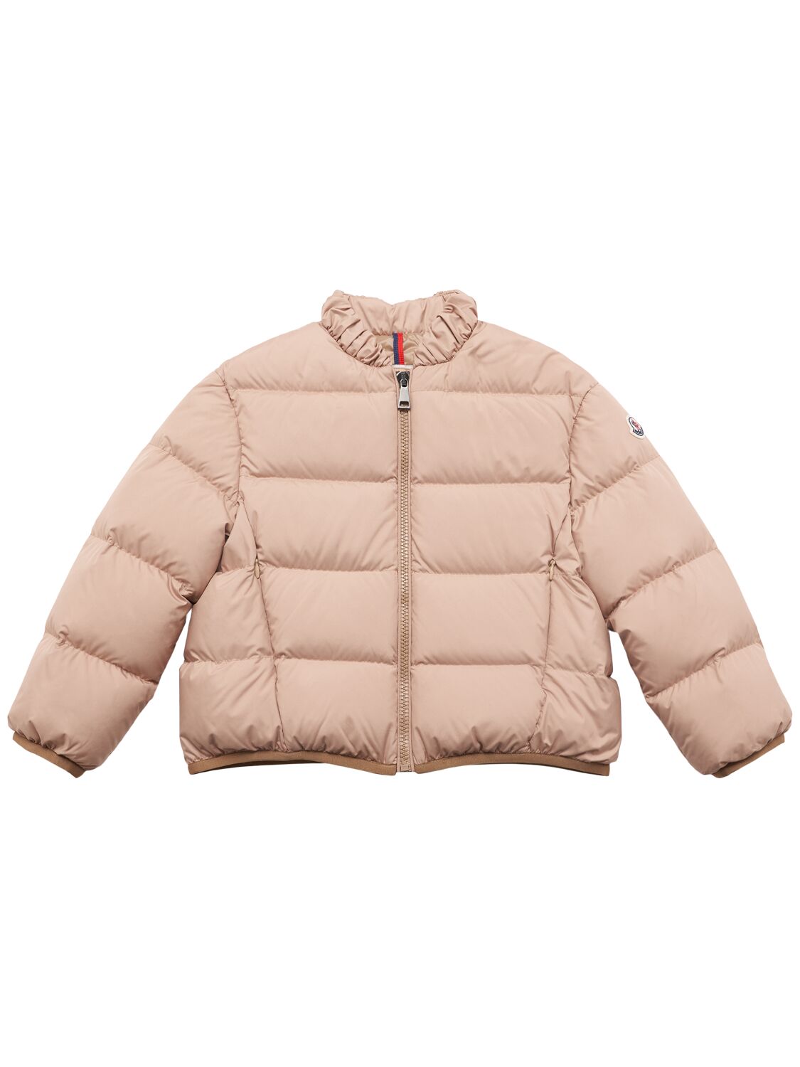 Moncler Ora Tech Down Jacket In Pink