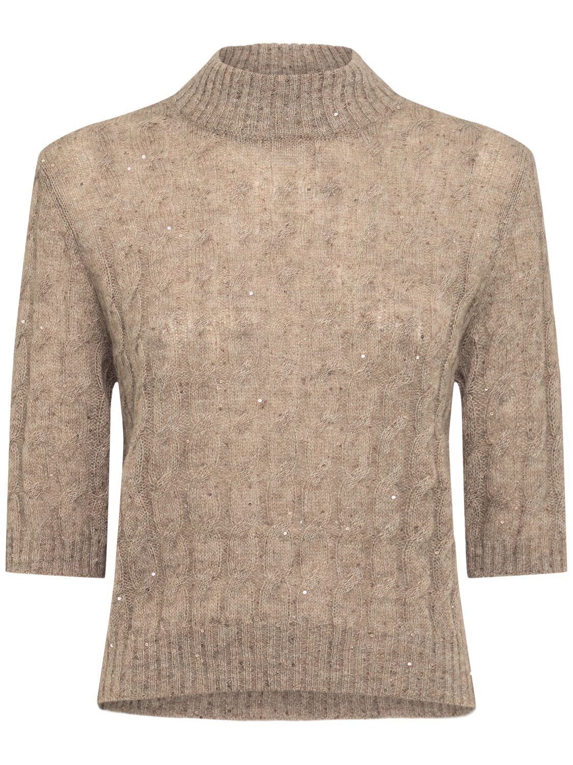 Pull-over En Mohair Mélangé Embelli - BRUNELLO CUCINELLI - Modalova