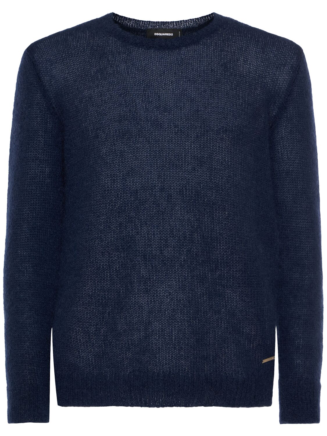 Dsquared2 Mohair Blend Sweater In Blue