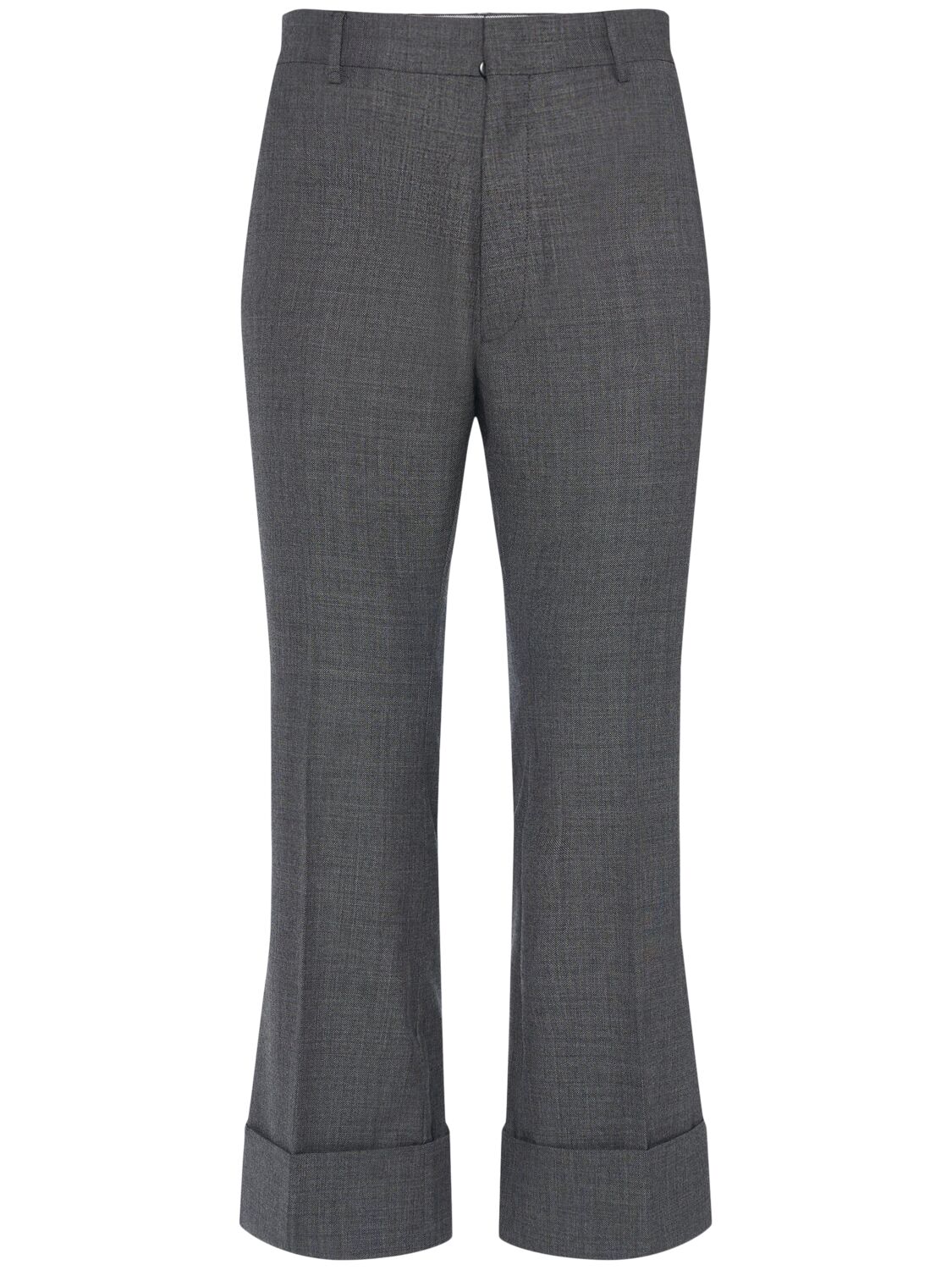 Dsquared2 Cropped Wool Flared Pants