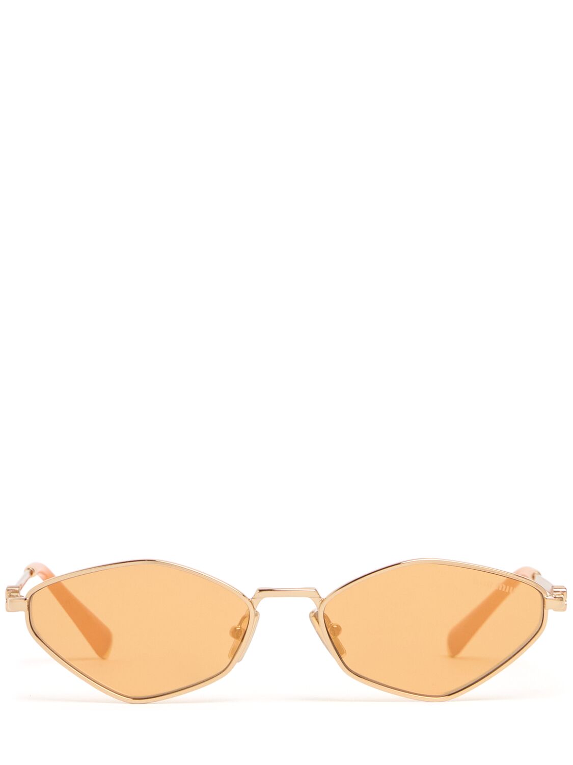 Lunettes De Soleil Hexagonales En Métal - MIU MIU - Modalova