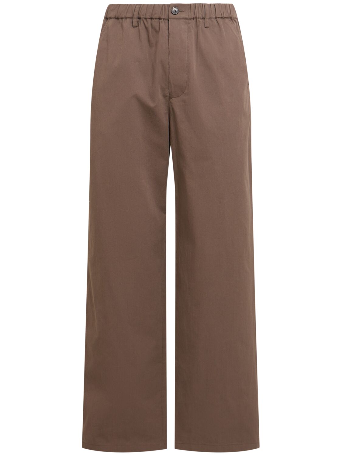Frame Easy Cotton Pants In Brown