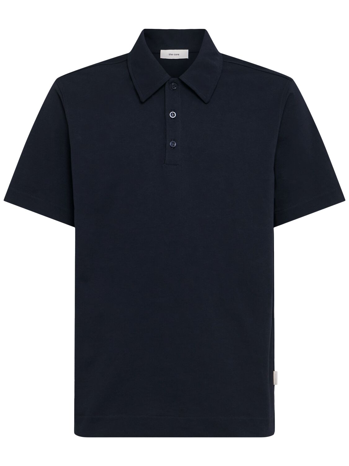 Polo En Jersey De Coton À Manches Courtes - THE CORE - Modalova