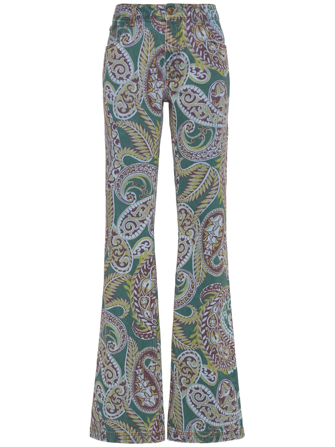 Etro Printed Flared Jeans