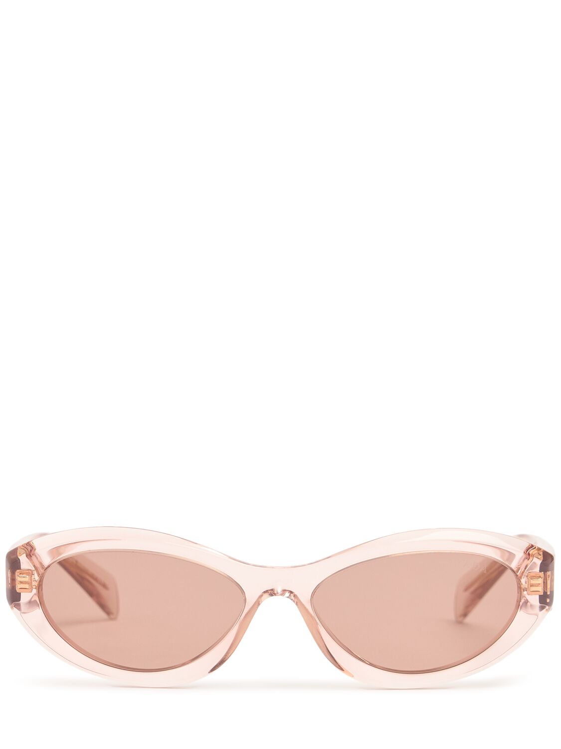 Lunettes De Soleil Rondes En Acétate - PRADA - Modalova