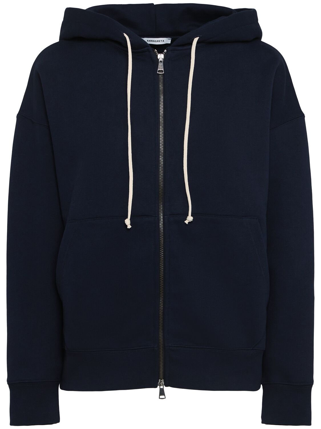 Grace Full-zip Cotton Sweatshirt Hoodie