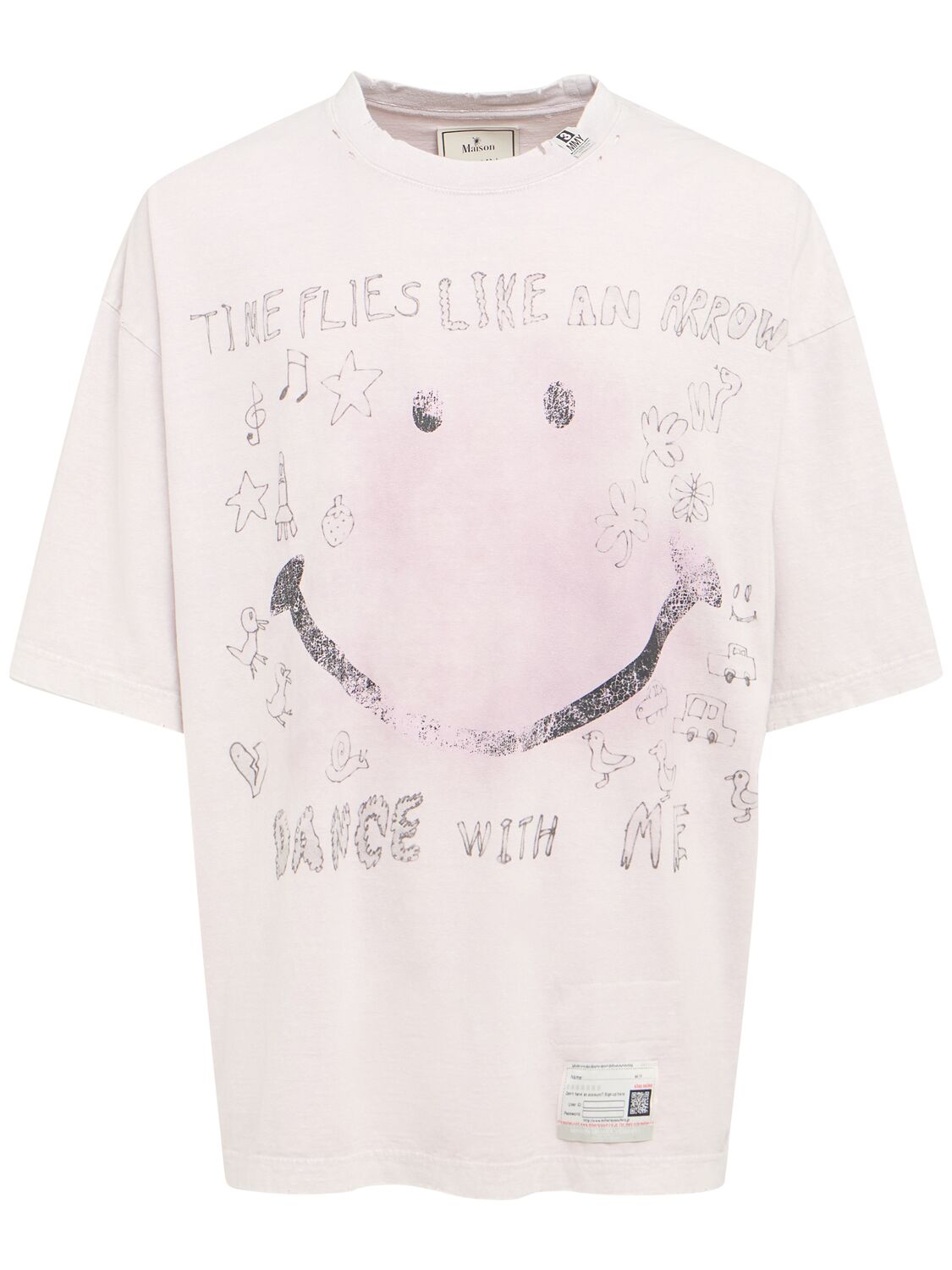 T-shirt En Coton Décoloré - MIHARA YASUHIRO - Modalova