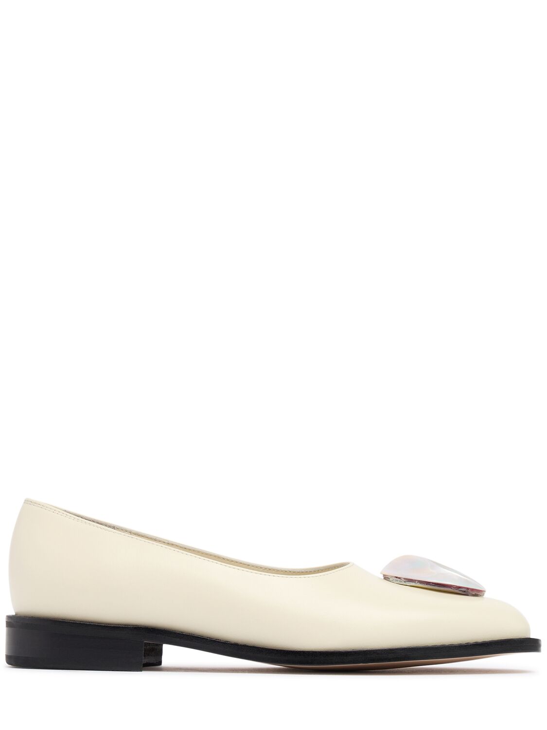 Eenk 25mm Mother-of-pearl Point Ballerinas