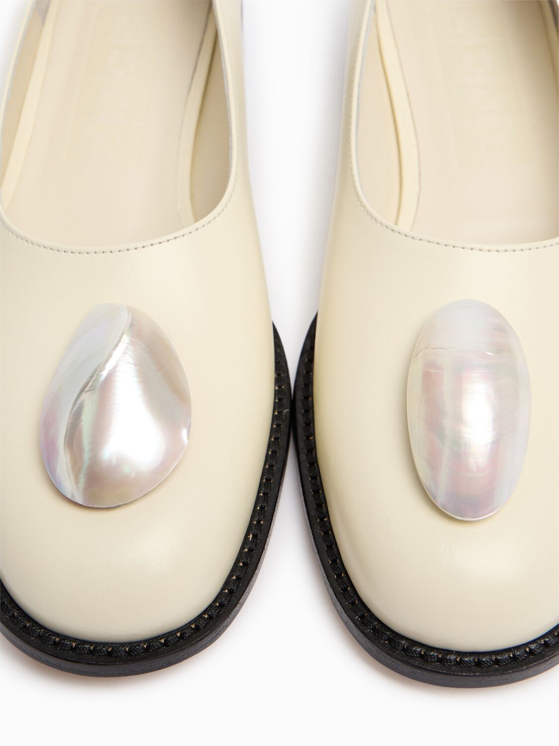 Eenk 25mm Mother-of-pearl Point Ballerinas