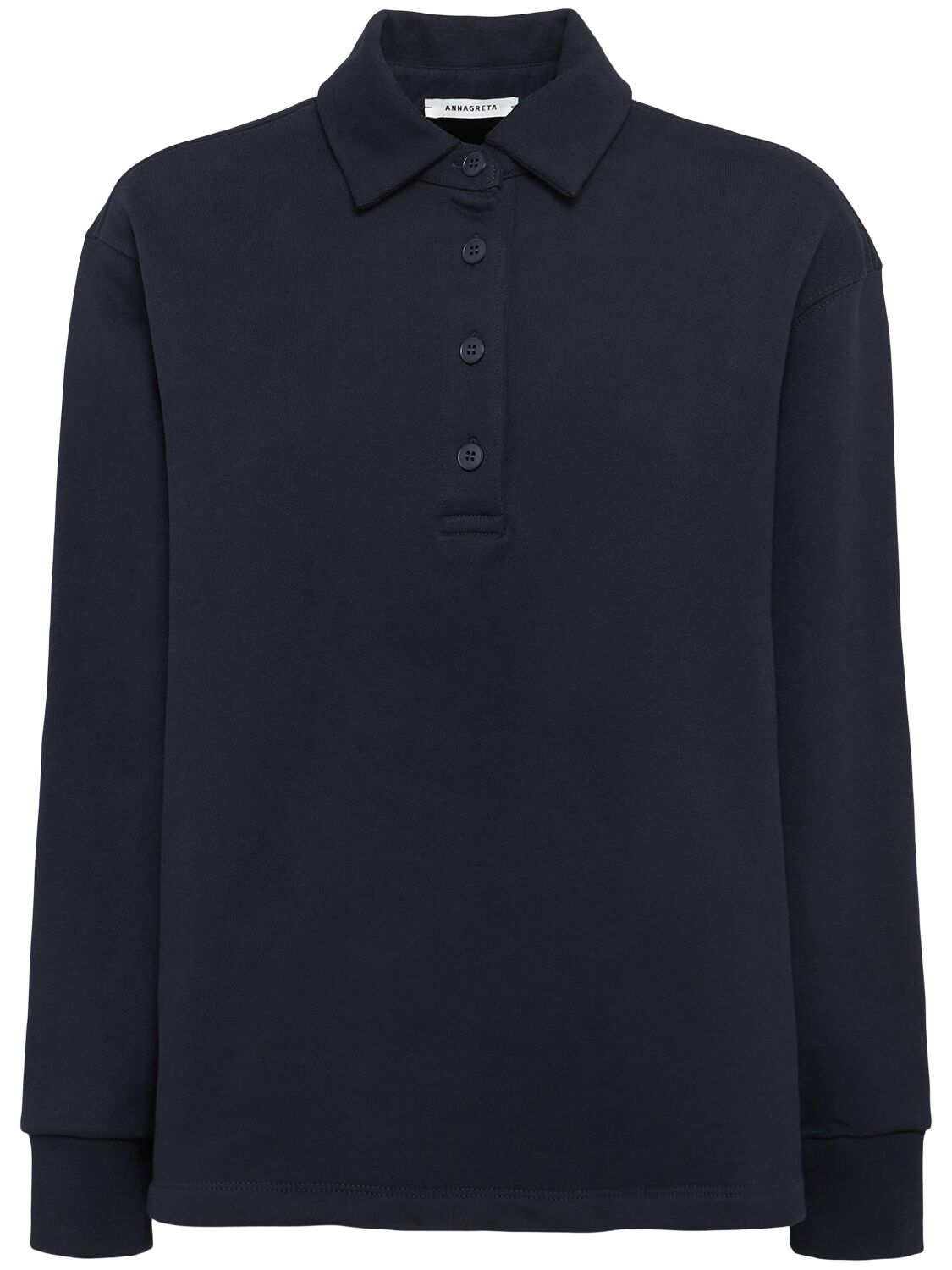 Florence Cotton Polo Sweatshirt