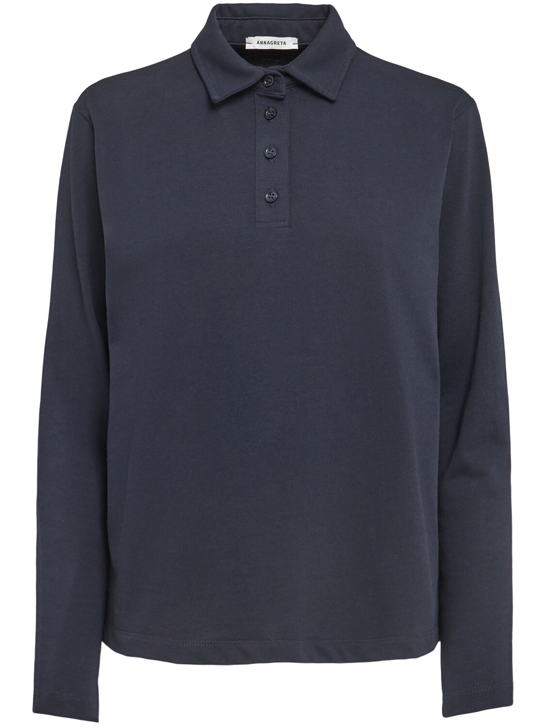 Florence Cotton Sweatshirt Polo
