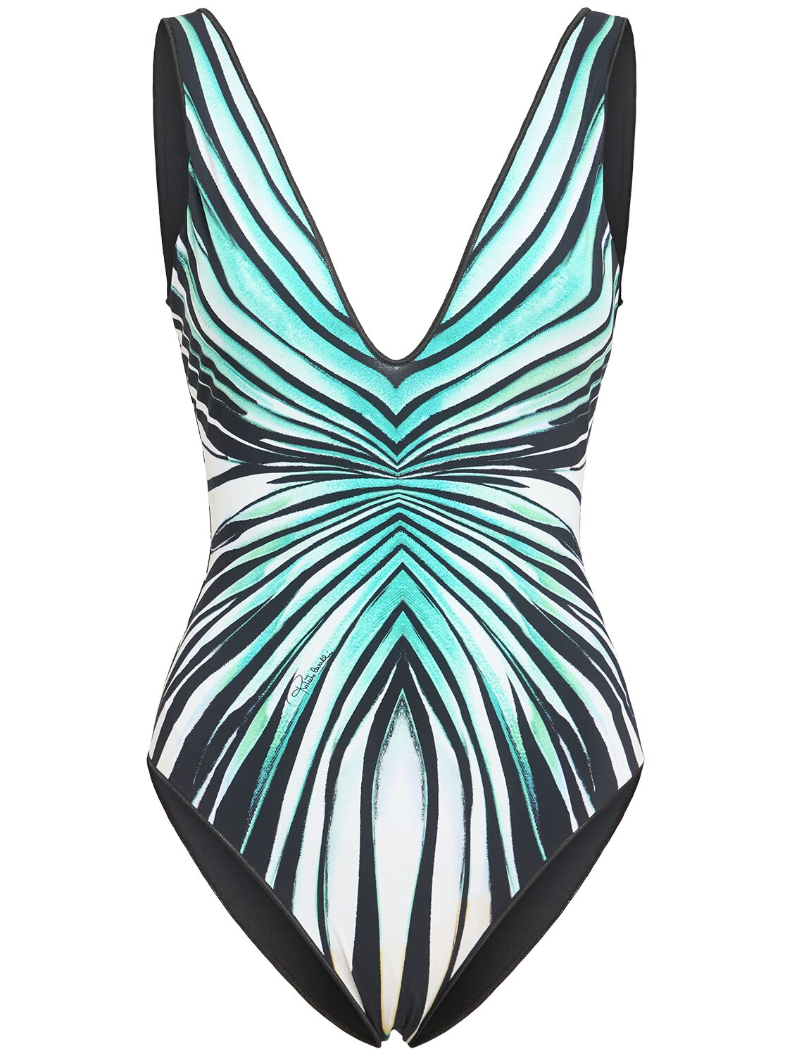 Ray Of Sea Printed Nylon Blend Swimsuit