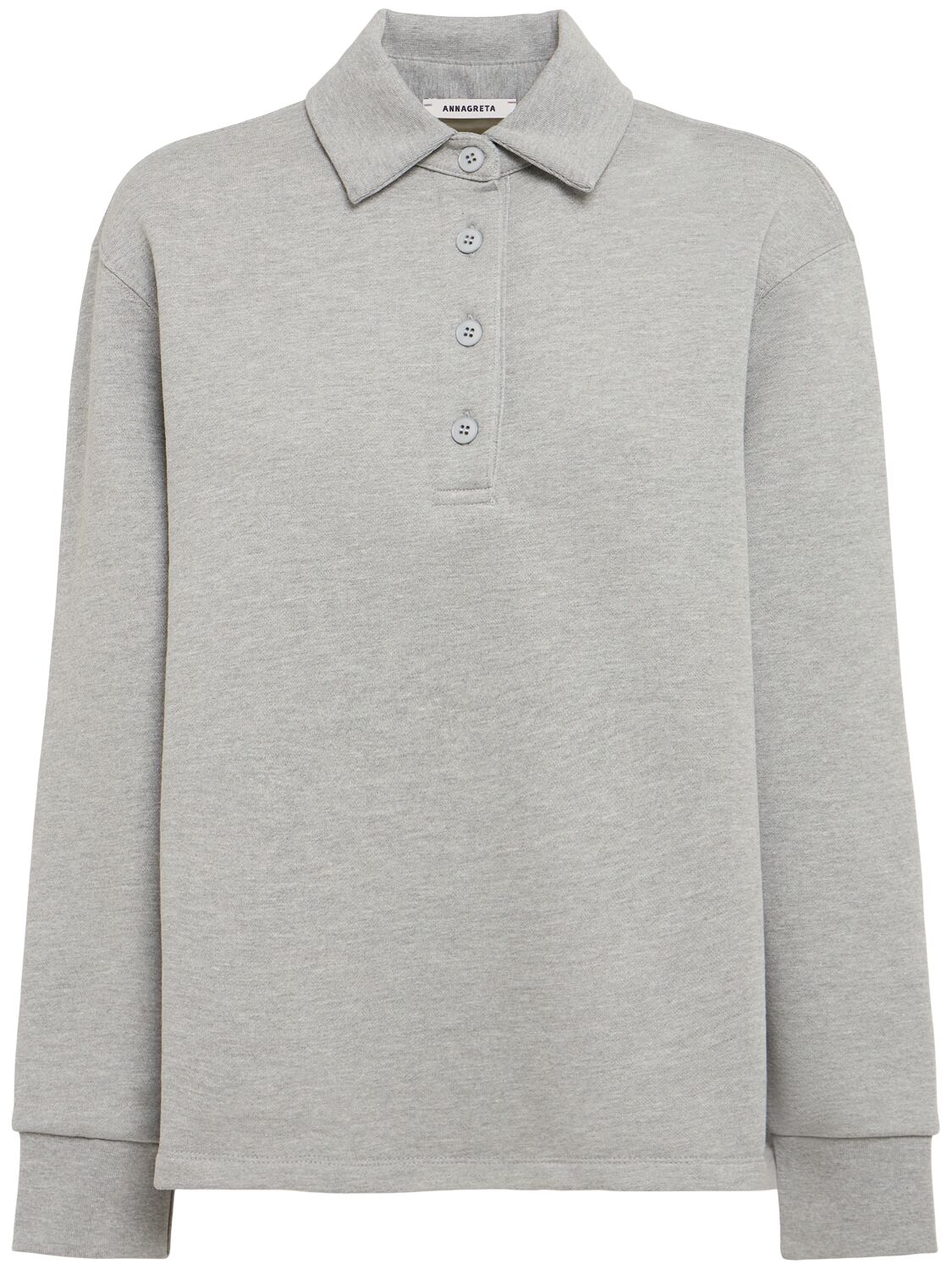 Florence Cotton Sweatshirt Polo